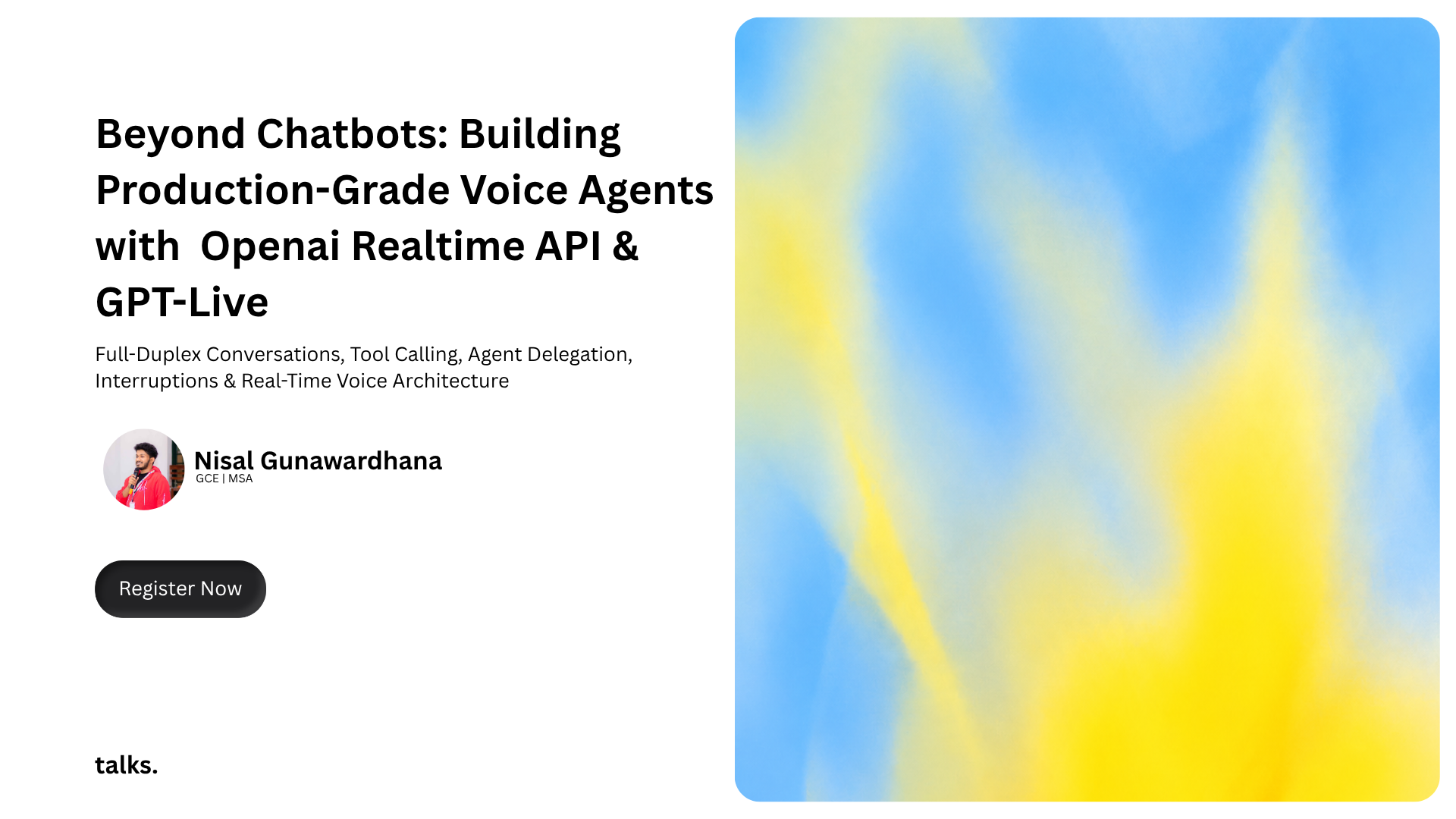 Beyond Chatbots: Building Production-Grade Voice Agents with OpenAI Realtime API & GPT-Live session